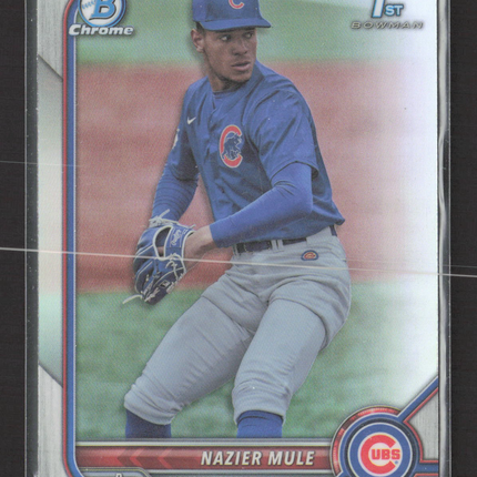 2022 Bowman Chrome Draft Nazier Mule #BDC-77 Refractor 1st Bowman
