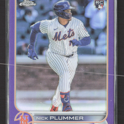 2022 Topps Chrome Nick Plummer #USC39 Purple RC