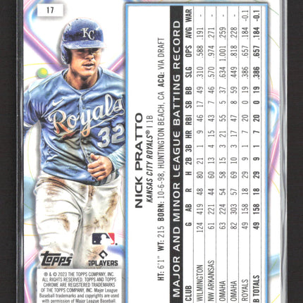 2023 Topps Chrome Cosmic Nick Pratto #17 RC
