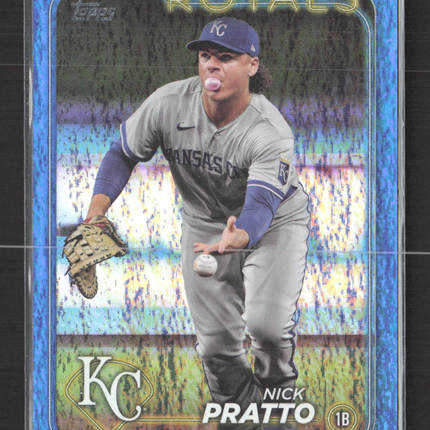 2024 Topps Series 2 Nick Pratto #364 Blue Foilboard