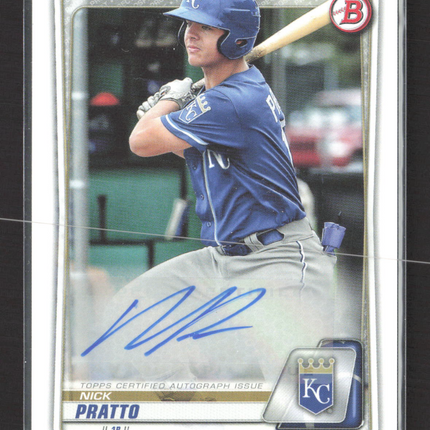 2020 Topps Bowman Nick Pratto #PA-NP auto