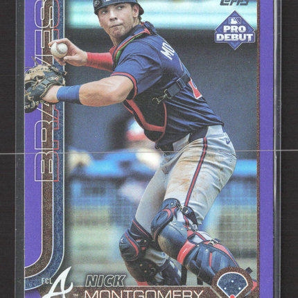 2025 Topps Pro Debut Nick Montgomery #PD-147 Purple /299