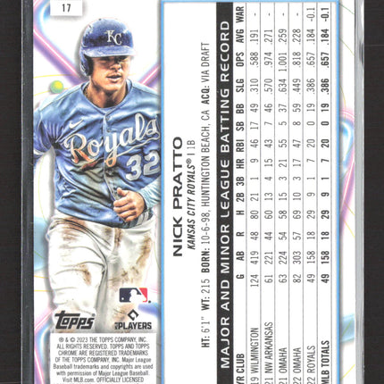 2023 Topps Chrome Cosmic Nick Pratto #17 RC