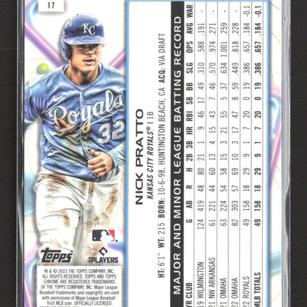 2023 Topps Chrome Cosmic Nick Pratto #17 RC