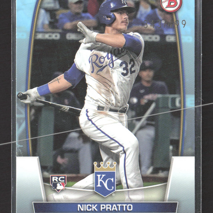 2023 Bowman Nick Pratto #8 Sky Blue RC