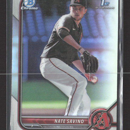 2022 Bowman Chrome Nate Savino #BDC-163 Refractor 1st Bowman