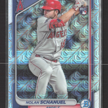 2024 Bowman Chrome Nolan Schanuel #81 Mojo Refractor RC