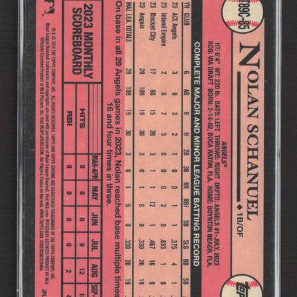 2024 Topps Chrome Silver Mojo Refractor Nolan Schanuel #2T89C-85 RC