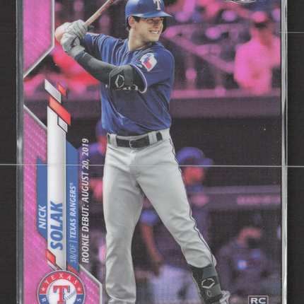 2020 Topps Chrome Nick Solak #U-60 Pink RC