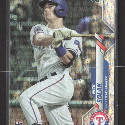 2020 Topps Series One Nick Solak #166 foilboard RC 186/229