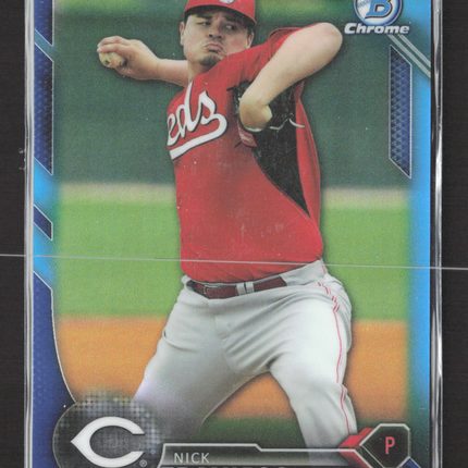 2016 Bowman Chrome Nick Travieso #BCP149 Blue Refractor /150