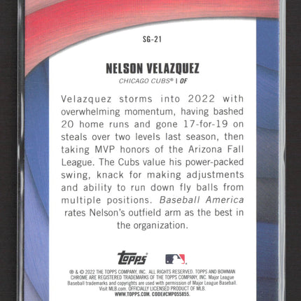 2022 Bowman Chrome Shades of Greatness Nelson Velazquez #SG-21