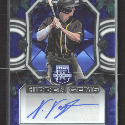 2023 Panini Elite Extra Edition Nick Vogt #HG-NVG Hidden Gems auto