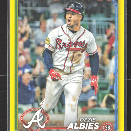 2024 Topps Series Two Ozzie Albies #544 Yellow
