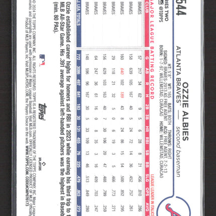 2024 Topps Series Two Ozzie Albies #544 Yellow