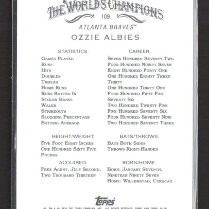 2024 Topps Allen & Ginter Ozzie Albies #109 filigree