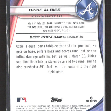 2024 Topps Bowman's Best Ozzie Albies #7 wave