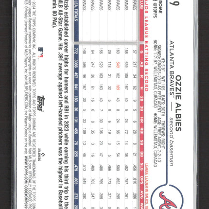 2024 Topps Chrome Ozzie Albies #9 logofractor