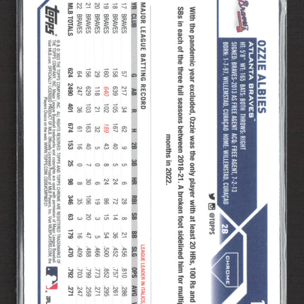 2018 Topps Chrome Ozzie Albies #196