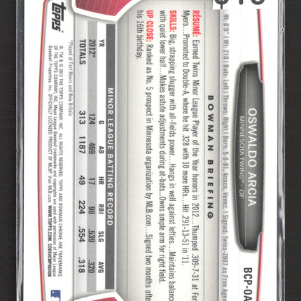 2013 Bowman Chrome Oswaldo Arcia #BCP-OA Auto