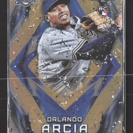 2017 Topps Fire Orlando Arcia #153 Blue RC 124/299