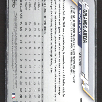 2020 Topps Chrome Orlando Arcia #140 Refractor