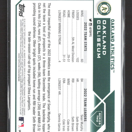 2023 Topps Series Two Atheletics #577 rainbow foil