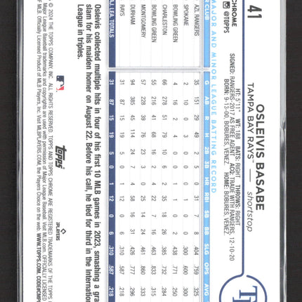 2024 Topps Chrome Osleivis Basabe #41 RC