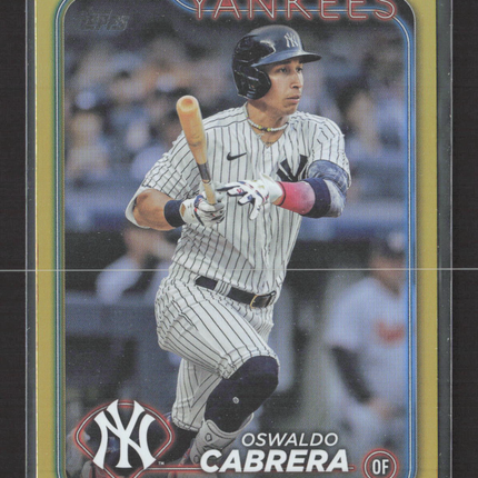 2024 Topps Series Two Oswaldo Cabrera #479 Gold foil