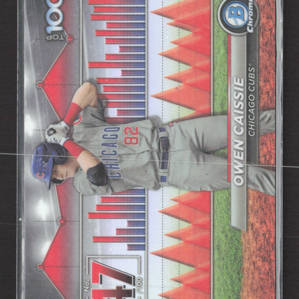 2024 Bowman Chrome Top 100 Owen Caissie #BTP-47
