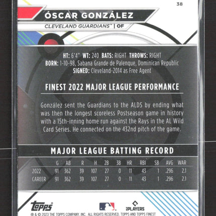 2023 Topps Finest Óscar González #38 RC