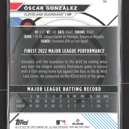 2023 Topps Finest Óscar González #38 RC