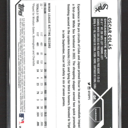 2023 Topps Chrome Oscar Colas #145 RC
