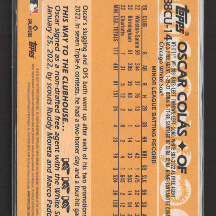 2023 Topps Chrome 1988 Topps Baseball Oscar Colás #88CU-14 RC refractor
