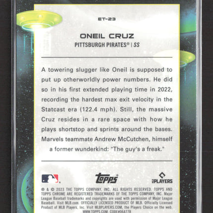 2023 Topps Chrome Extraterrestrial Talent Oneil Cruz #ET-23