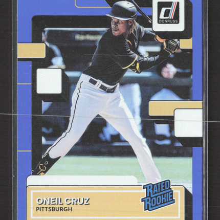 2022 Panini Donruss Baseball Oneil Cruz #80 Blue