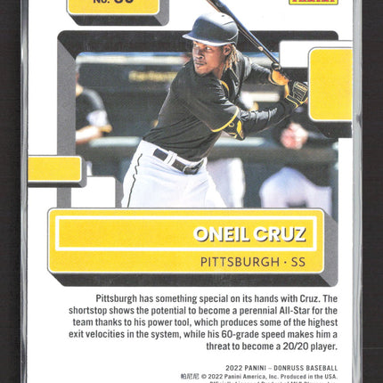 2022 Panini Donruss Baseball Oneil Cruz #80