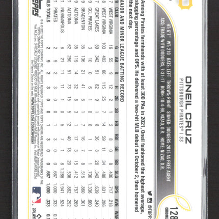 2022 Topps Chrome Oneil Cruz #128 RC