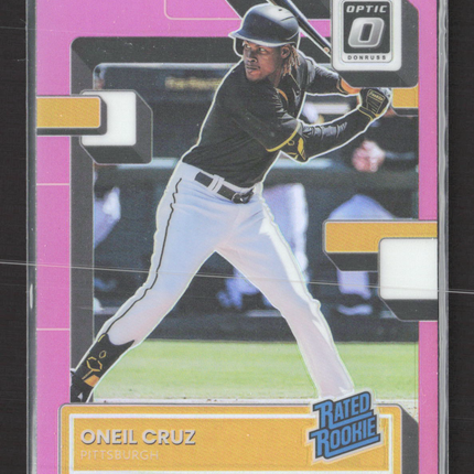 2022 Panini Donruss Optic Prizm Oneil Cruz #80 Pink