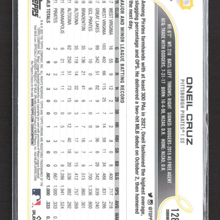 2022 Topps Chrome Oneil Cruz #128 RC
