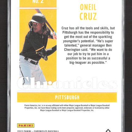 2022 Panini Chronicles Oneil Cruz #2 RC