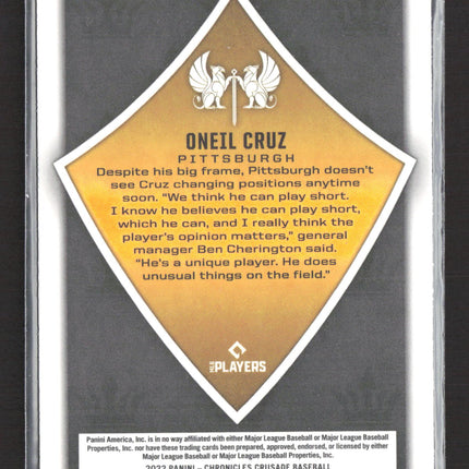 2022 Panini Chronicles Crusade Baseball Oneil Cruz #3 RC