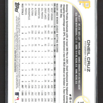 2022 Topps Chrome Oneil Cruz #128  RC