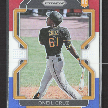 2022 Panini Prizm Oneil Cruz #118 Red White Blue RC