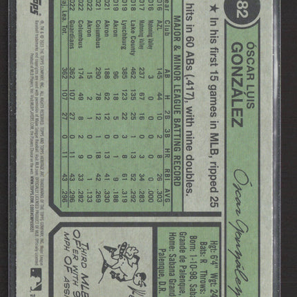 2023 Topps Heritage Óscar González #382 RC