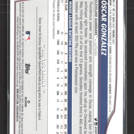 2023 Topps Big League Óscar González #22 RC