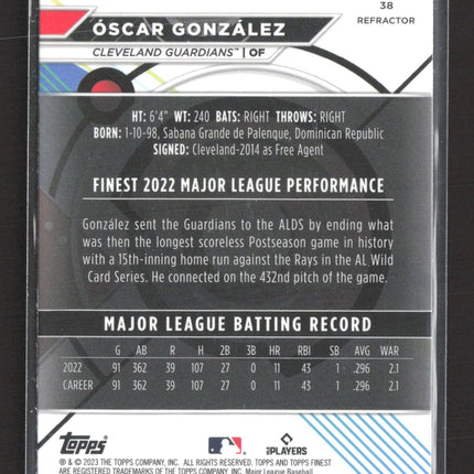 2023 Topps Finest Óscar González #38 Refractor RC