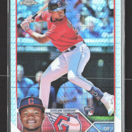 2023 Topps Chrome Oscar Gonzalez #207 prism RC