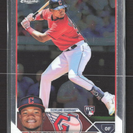 2023 Topps Chrome Oscar Gonzalez #207 RC