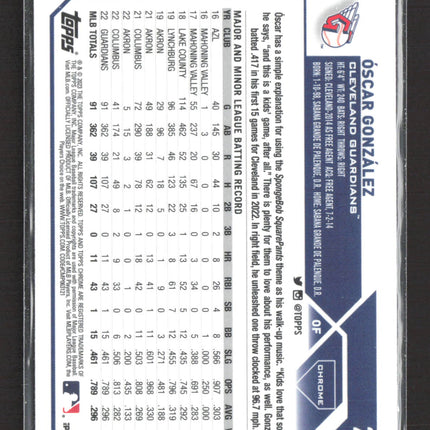2023 Topps Chrome Oscar Gonzalez #207 RC